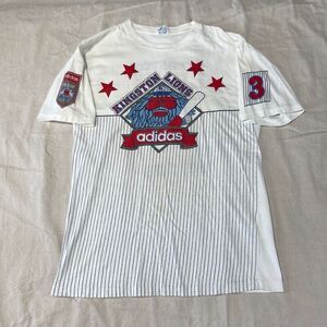 Vintage 80s Adidas Shirt Mens Extra Large XL White Kingston Lions Made in USA